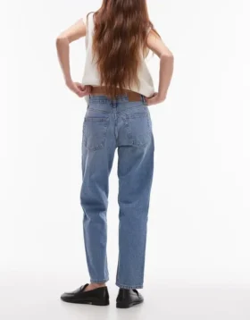 Topshop midje, rett passform Jeans
