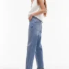 Topshop midje, rett passform Jeans