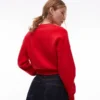 Topshop strikket, kompakt cardigan med innsvingt midje