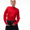 Topshop strikket, kompakt cardigan med innsvingt midje