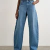 Tsalma High Rise Barrel Fit-Jeans