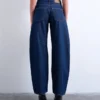 Tsbente jeans med middels høy midje og normal passform