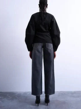 Tscinch-jeans med lav midje og vid passform