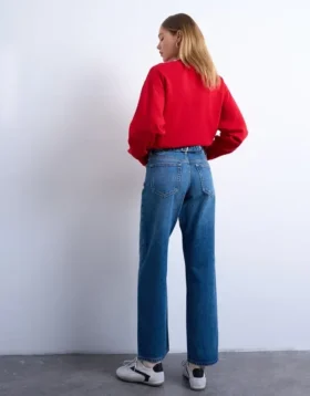 Tscinch-jeans med lav midje og vid passform