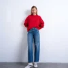 Tscinch-jeans med lav midje og vid passform