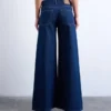 Tsclara-jeans med middels høy midje og vid passform