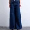 Tsclara-jeans med middels høy midje og vid passform