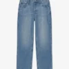 Tsember-jeans med lav midje og vid passform