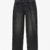Tsember-jeans med lav midje og vid passform