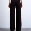 Tsember-jeans med lav midje og vid passform