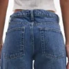 Tsember-jeans med lav midje og vid passform