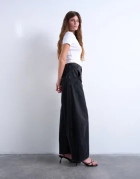 Tsemma High Rise Barrel Fit-Jeans