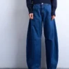 Tsemma High Rise Barrel Fit-Jeans