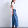 Tsemma High Rise Barrel Fit-Jeans