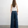 Tseva-jeans med middels høy midje og vid passform