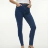 Tsjamie-jeans med høy midje og smal passform
