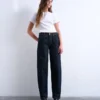 Tslowrie jeans med lav midje og løs passform