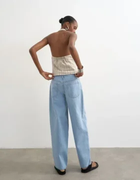 Tslowrie jeans med lav midje og løs passform