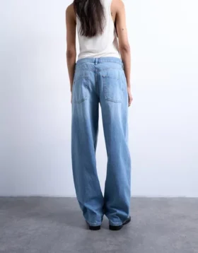 Tslowrie jeans med lav midje og løs passform