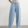 Tslowrie jeans med lav midje og løs passform