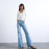 Tsmarie jeans med middels høy midje og utvidet passform