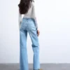 Tsmarie jeans med middels høy midje og utvidet passform