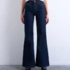 Tsmarie jeans med middels høy midje og utvidet passform