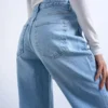 Tsmarie jeans med middels høy midje og utvidet passform