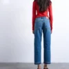 Tsrunway jeans med middels høy midje og rett passform