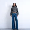 Tssofie-jeans med lav midje og normal passform