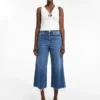Tsvera High Rise Wide Fit – korte Jeans