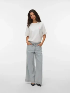 Vmaisa-jeans med middels høy midje og vid passform