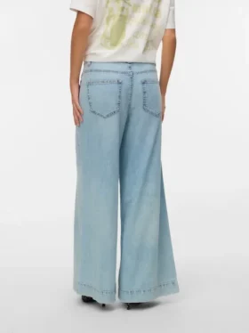 Vmaisa-jeans med middels høy midje og vid passform