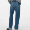 Vmallison-jeans med middels høy midje og rett passform