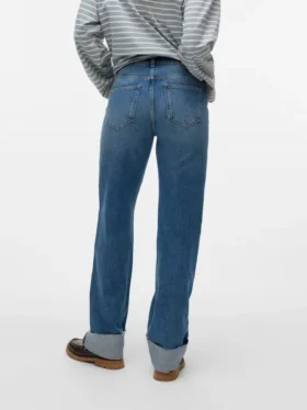 Vmallison-jeans med middels høy midje og rett passform