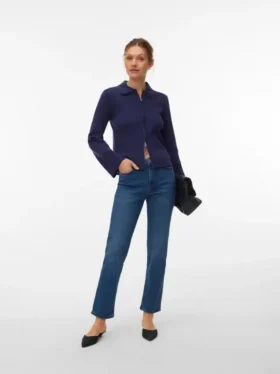 Vmamara jeans med middels høy midje og rett passform