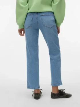 Vmamara jeans med middels høy midje og rett passform