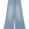 Vmannet jeans med middels høy midje og vid passform