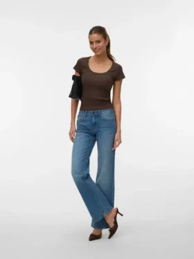 Vmasta jeans med lav midje og bootcut-passform