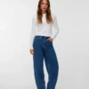 Vmbillie High Rise Barrel Fit-Jeans
