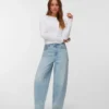 Vmbillie High Rise Barrel Fit-Jeans