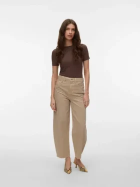 Vmbillie High Rise Barrel Fit-Jeans