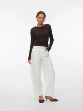 Vmbillie High Rise Barrel Fit-Jeans
