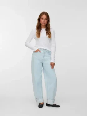 Vmbillie High Rise Barrel Fit-Jeans