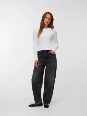 Vmbillie High Rise Barrel Fit-Jeans