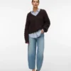 Vmbillie jeans med høy midje og barrel-passform