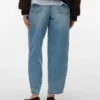 Vmbillie jeans med høy midje og barrel-passform