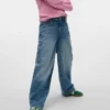 Vmbrook jeans med middels høy midje og løs passform