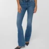 Vmcamille-jeans med lav midje og utvidet passform