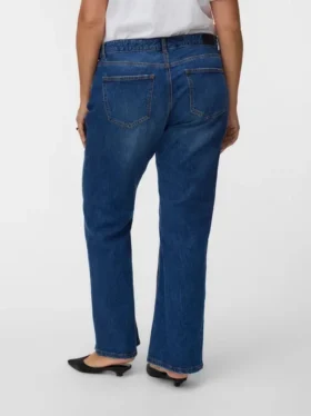 Vmcasta-jeans med middels høy midje og bootcut-passform